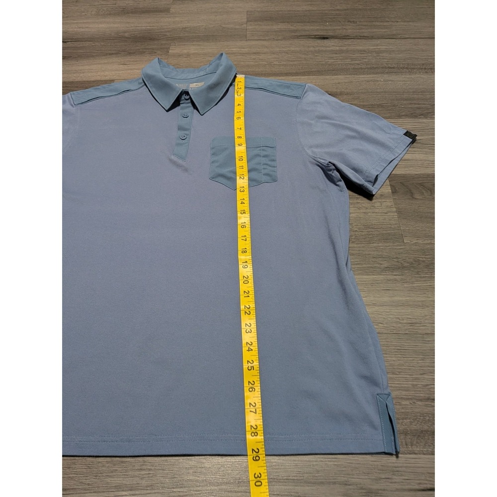 5.11 Tactical Men's Cotton Polyester Blend Lightweight Blue Polo Shirt Size XL - Picture 5 of 7